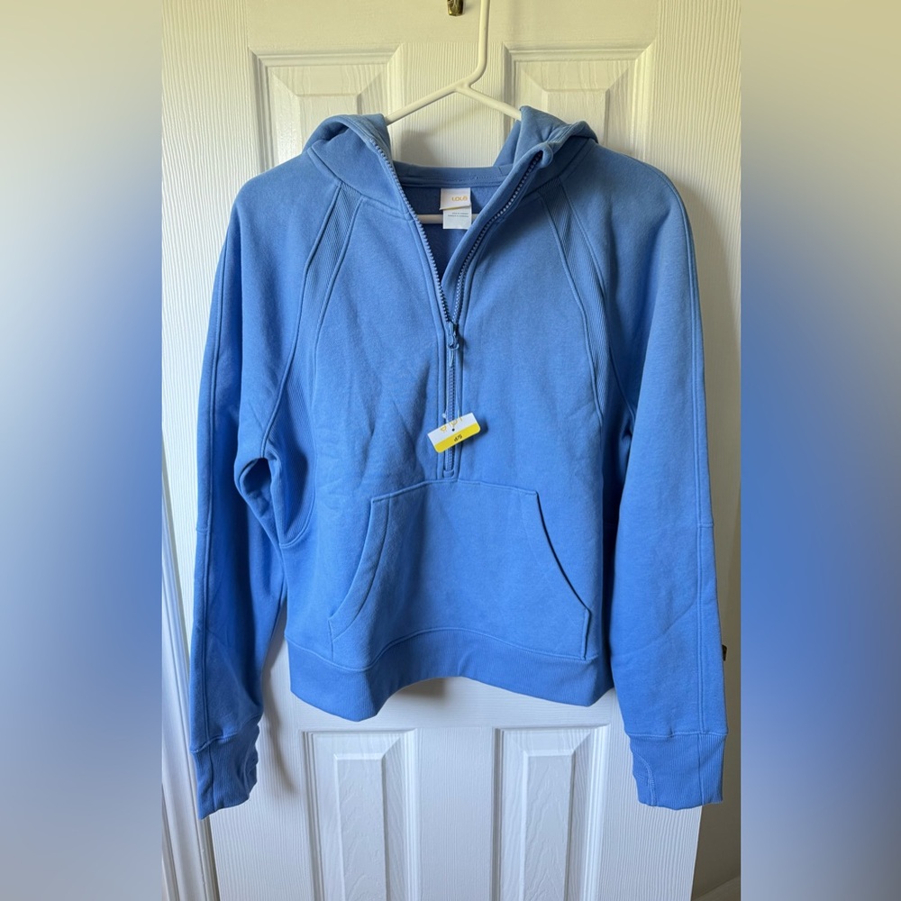 Lole Women's Half Zip Pullover Hoodie Cornflower Blue Size Small New with Tags